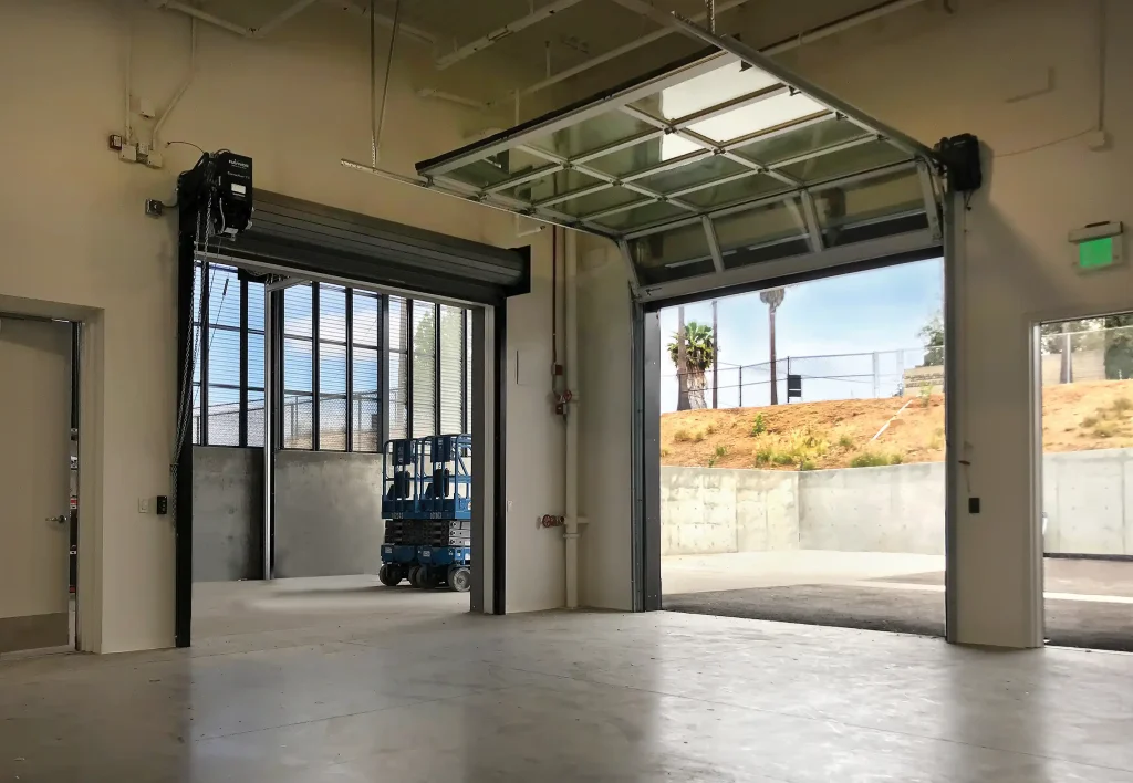 Commercial Garage Door - Glass and Steel