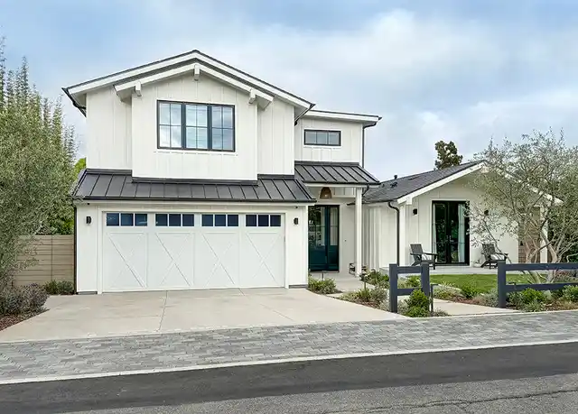 white garage door