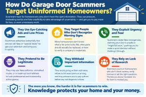 How Do Garage Door Scammers Target Uninformed Homeowners