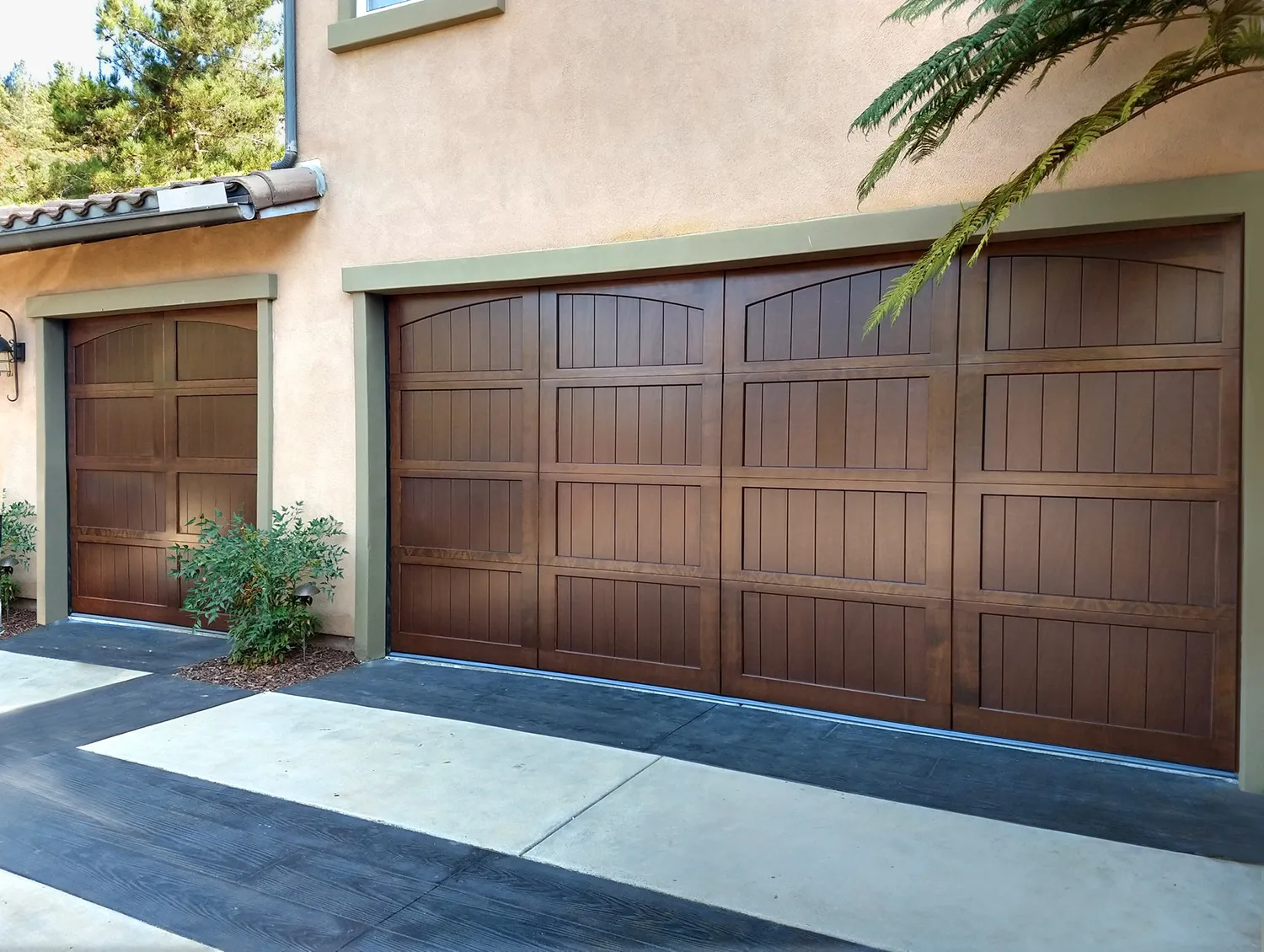 A Maintained Wood Garage Door Keeps Its Beauty for Decades