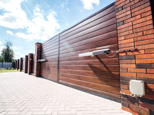 Driveway gate installation in San Diego, CA